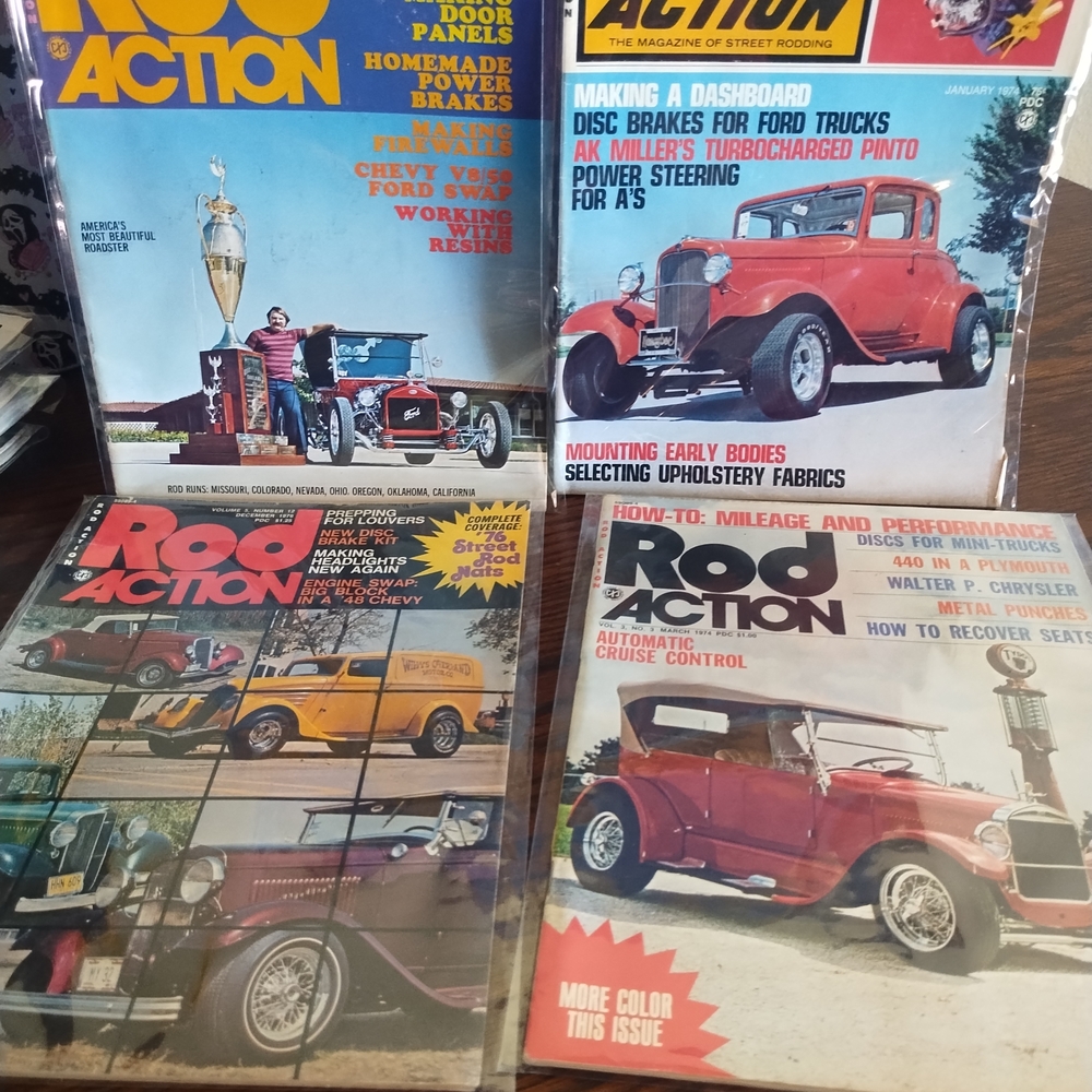 rod action hot rod magazines‎ lot of 4